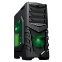 CiT Vanquish Green Midi ATX PC Gaming Tower Case USB 3.0 (No PSU) (008)